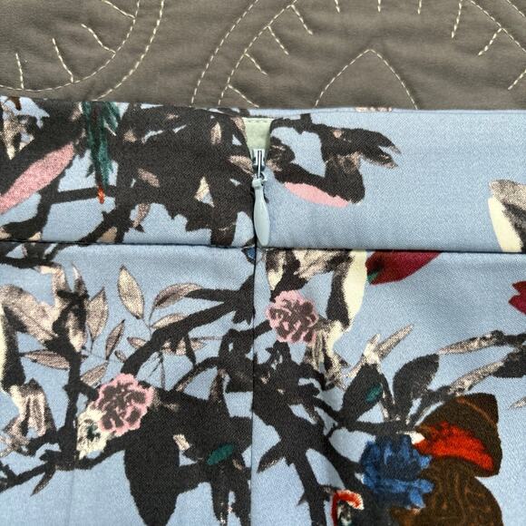J.Crew Blue Floral Pencil Skirt - size 12 - Picture 6 of 7